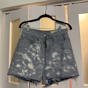 Rag & Bone Distressed Gray Jean Shorts